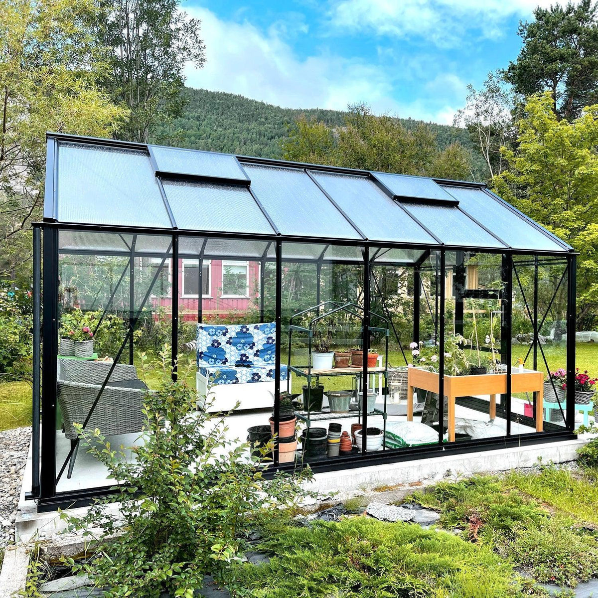 Deluxe 12,5 M² drivhus-Drivhuse-Hobbydrivhuse