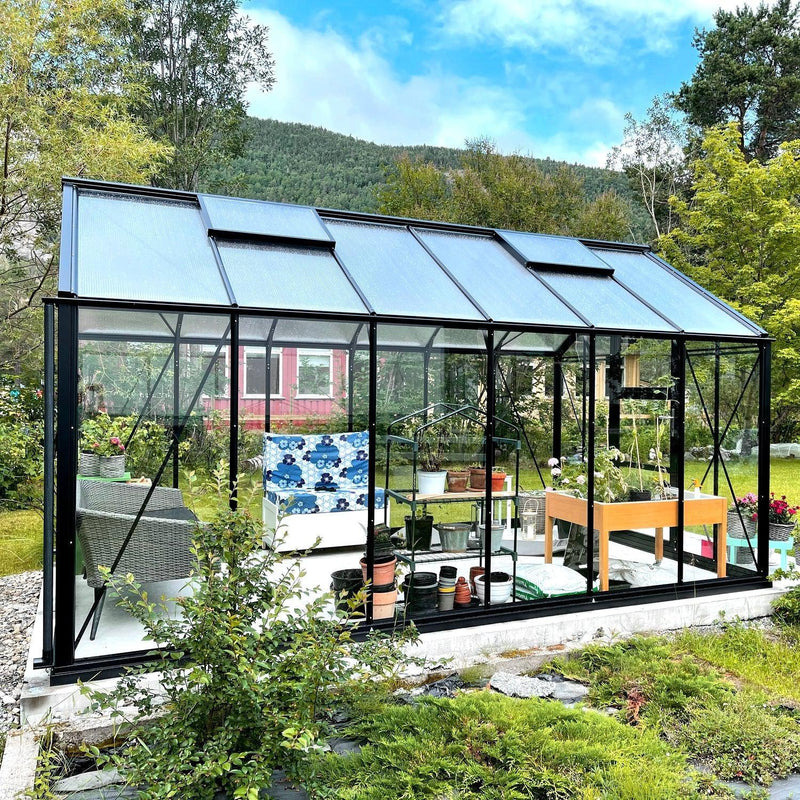 Deluxe 12,5 M² drivhus-Drivhuse-Hobbydrivhuse