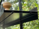 Introduksjonstilbud! Universal smal hylle 18 cm x 117,5 cm, utført i kraftig aluminium thumbnail