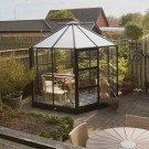 Nyhet! Solid Lysthus 6,5 m². Sort eller mørk grønnlakkert aluminium thumbnail