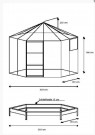 Nyhet! Solid Lysthus 6,5 m². Sort eller mørk grønnlakkert aluminium thumbnail