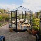 Nyhet! Solid Lysthus 6,5 m². Sort eller mørk grønnlakkert aluminium thumbnail