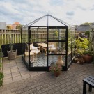 Nyhet! Solid Lysthus 6,5 m². Sort eller mørk grønnlakkert aluminium thumbnail