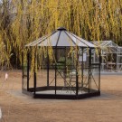 Nyhet! Solid Lysthus 6,5 m². Sort eller mørk grønnlakkert aluminium thumbnail