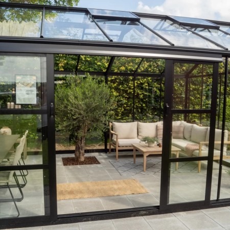 Royale Plus 21 m² sortlakkert aluminium!