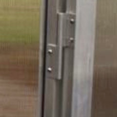 Deluxe Dørhengsel blank aluminium