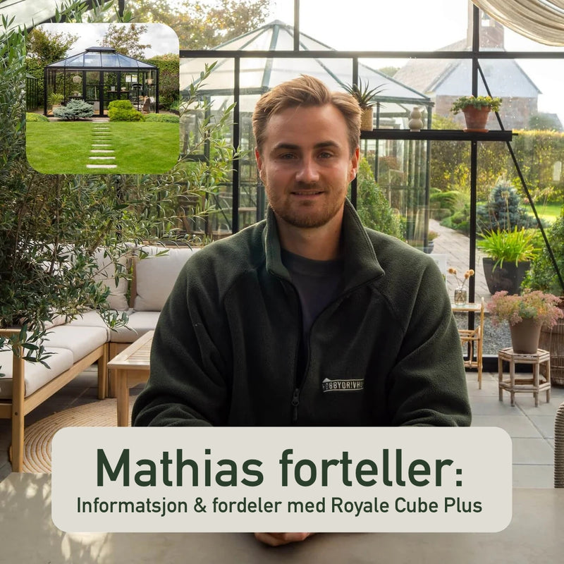 Drivhus Royale Cube Plus 18 m²